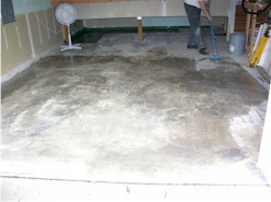 Mold Remediation Moisture Efflorescence Sealing Of Garage Floor